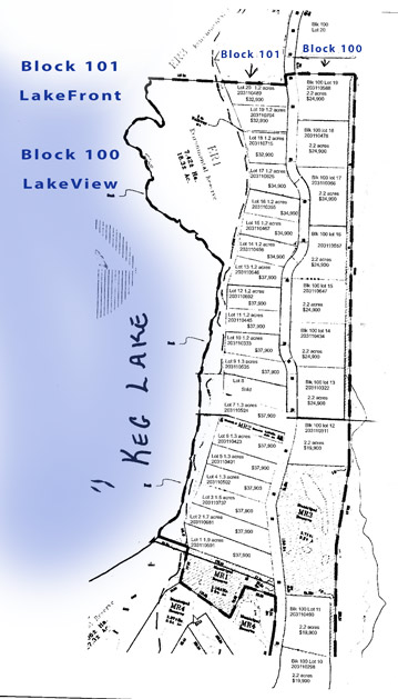 Eagle Ridge Development Lot Map